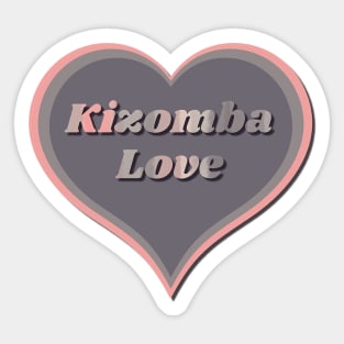 Kizomba dance Love Heart Sticker